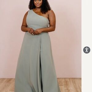 Revelry navea champagne convertible dress